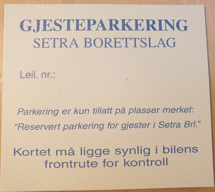 Gjesterparkering