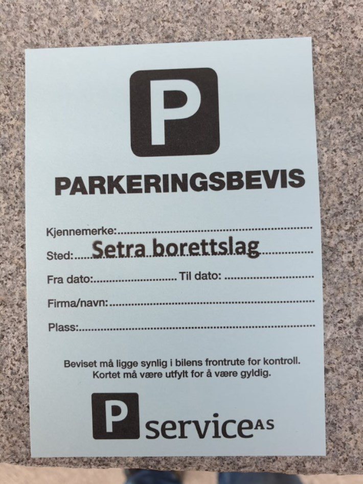 Parkeringsbevis